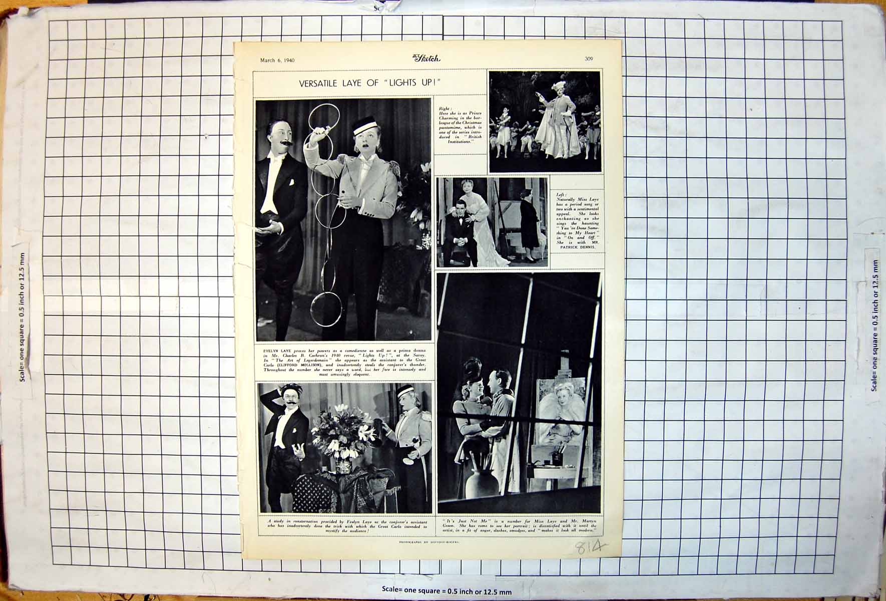 Old Print Versatile Evelyn Laye Lights Up Clifford Mollison Patrick Dennis 1940