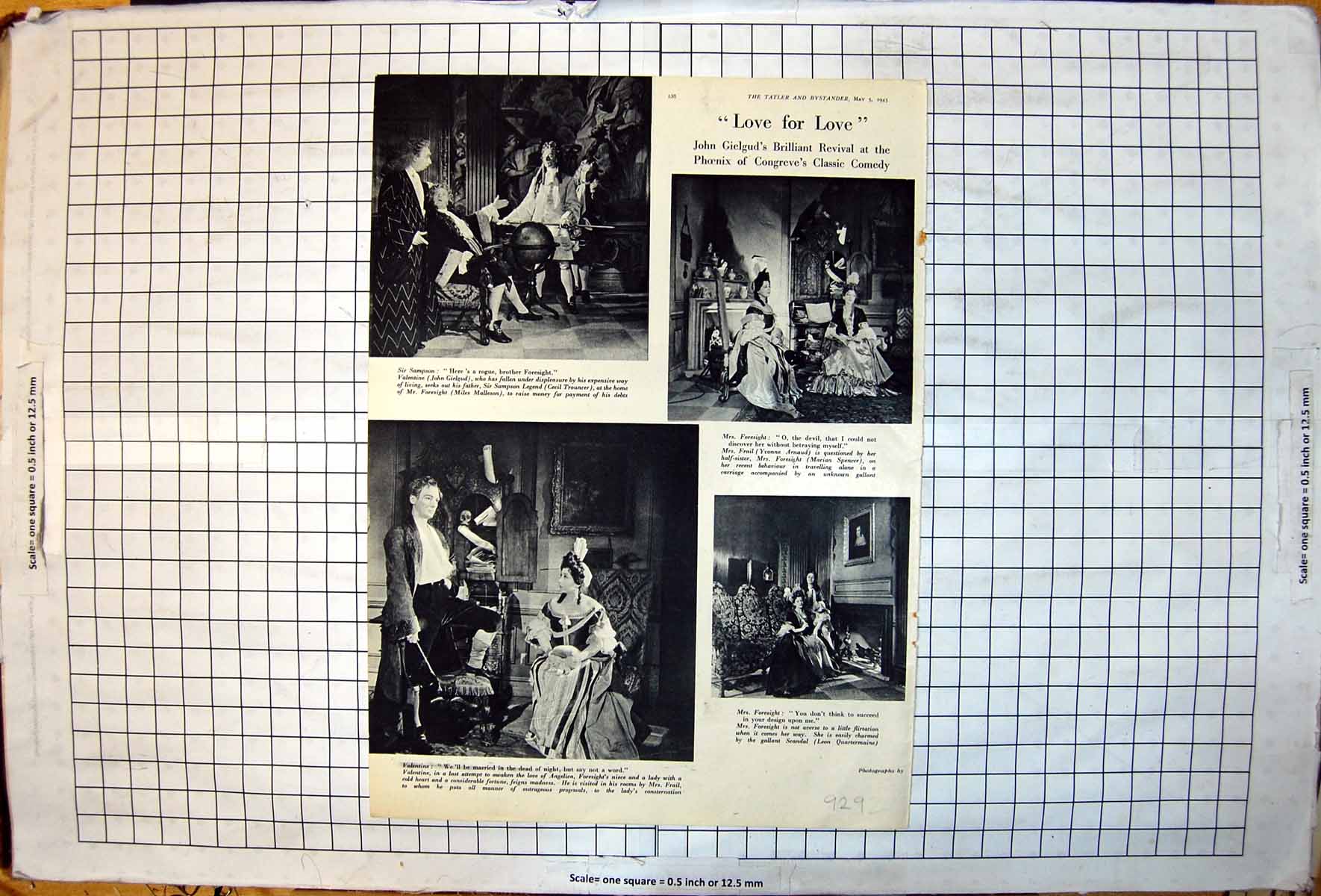 Old Love For John Gielgud Cecil Trouncer Miles Malleson Phoenix 1943 20th