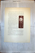 Original Old Antique Print Tennis NewbEtting George T Rice F R Sears