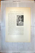 Antique Old Print Theory Play Modern Lawn Tennis Dr W V Eaves Clarence Hobart