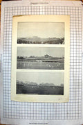 Old Antique Print Lords Ground Warwickshire Edgbaston C W Alcock Cricket