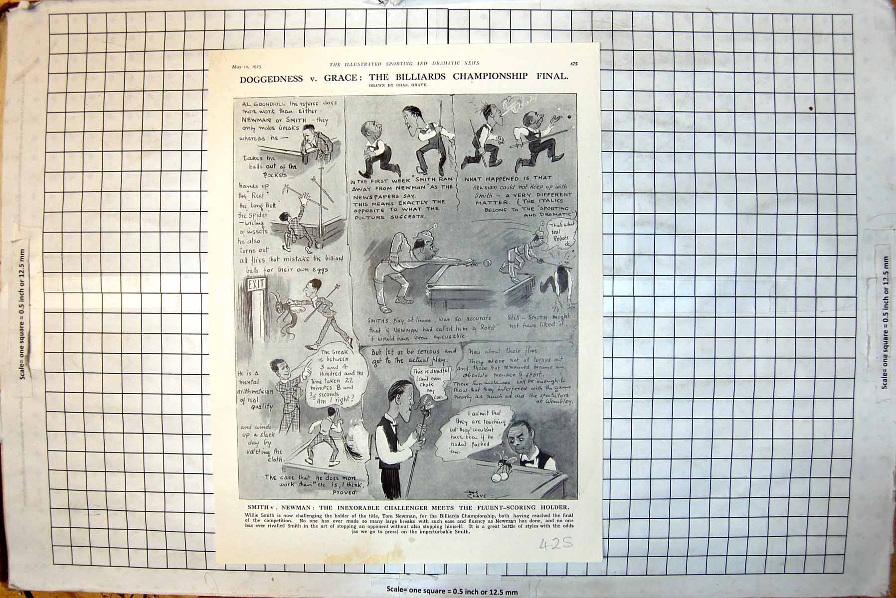 Old Billiards Final Smith V Newman Babs Mcquade J Heywood Lonsdale192 20th