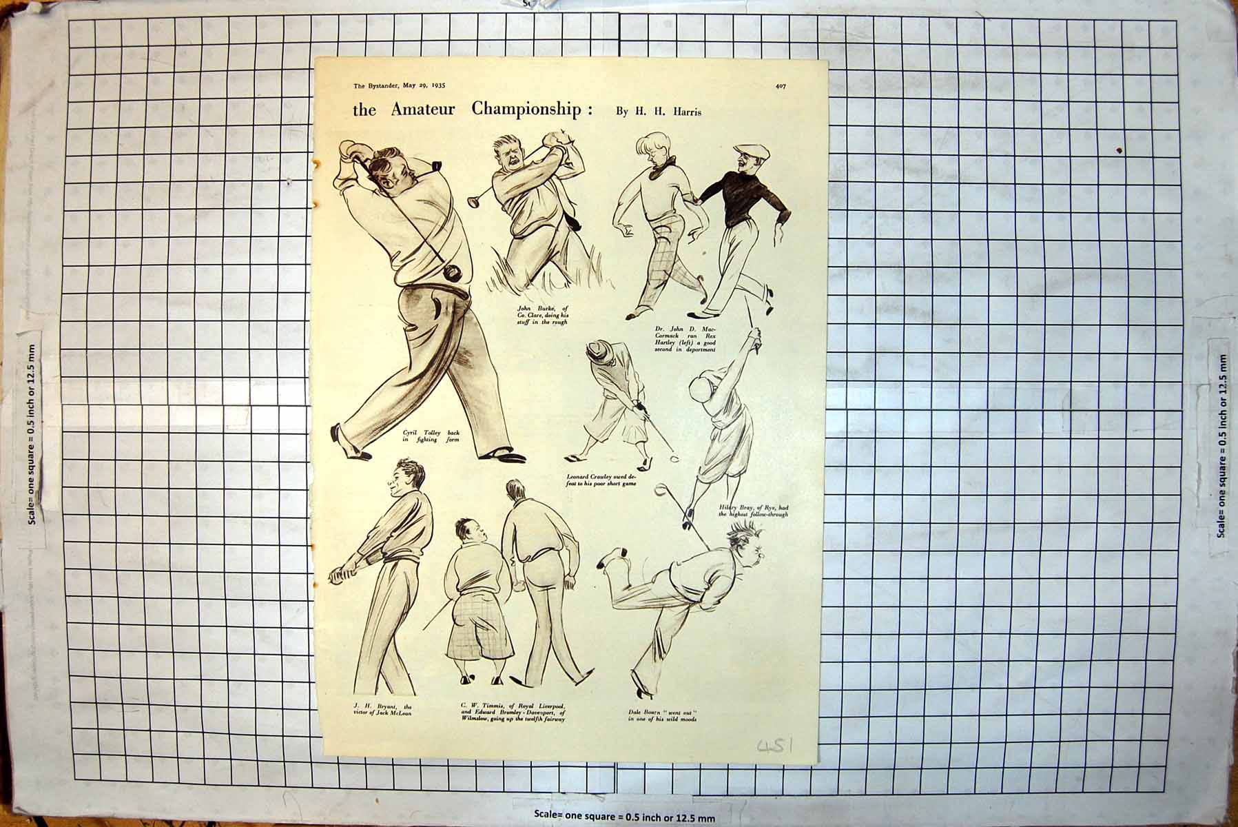 Old Golf Championship Ladies Thirty Club Claridges Mrs Hunter Boggon1