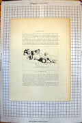 Original Old Antique Print On Beach Men Dog 1840 Rescue Dog Sheep Snow 1834