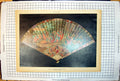 Antique Old Print Fan Eventail Vernis Martin On Ivory Collection Duvelleroy