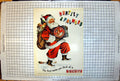 Old Vintage Print Huntley & Palmers First Name Biscuits Santa Sack 1945 20th