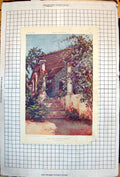 Original Old Antique Print Palace Kandy Ella Du Cane Bibbys Quarterly 1905 20th