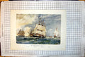 Antique Old Print Sailing Training Squadron 1899 Calypso Volage Active Ruby