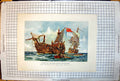 Antique Print Capture Mars By Nottingham Mars French Battleship Brest 1738