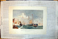 Old Print Centurion Taking Spanish Galleon Nuestra Senora Cabadonga 1743