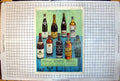 Old Vintage Print Best Cellars Dows Port Glorioso Sherry Gordons Gin 1950 20th