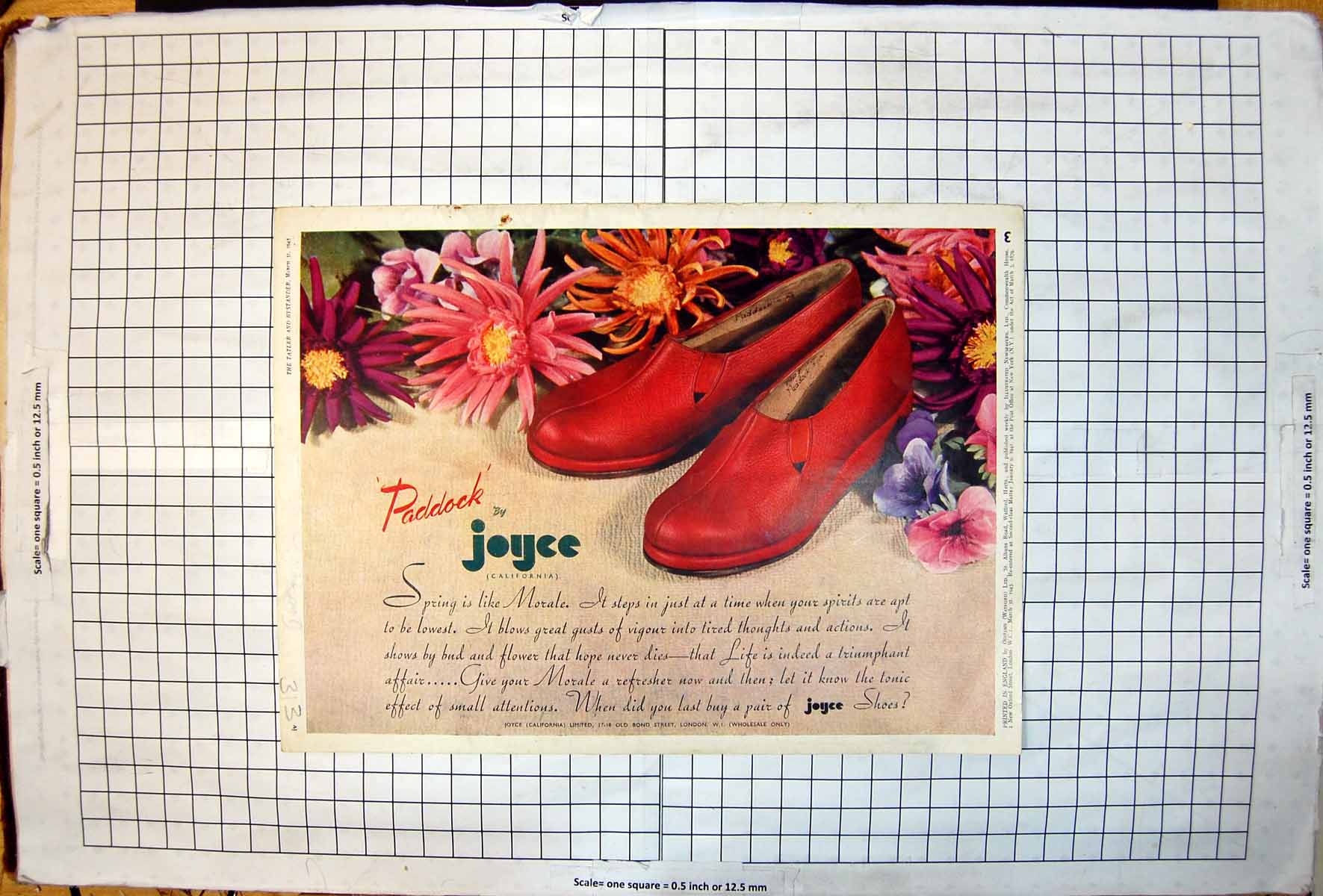 Antique Print Joyce Shoes Du Barry Maternity Wear Eclipse Razor Blades 1943