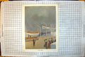 Original Old Antique Print Boat Drill Checking Lifeboats Childrens Games At Sea