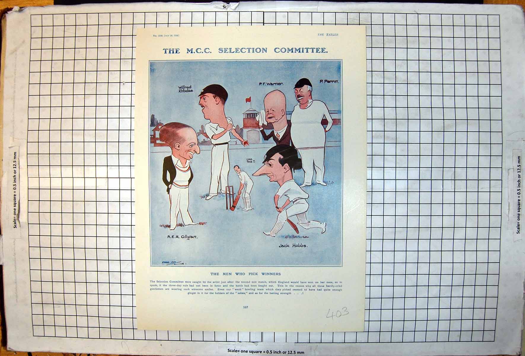 Old M C C Selection Committee Rhodes Warner Perrin State Express Cigs