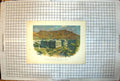 Antique Print Parliament House Table Mountain Cape Town South Africa Colour