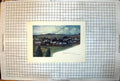Antique Old Print Bloemfontein From Fort Buildings Trees Countryside Colour