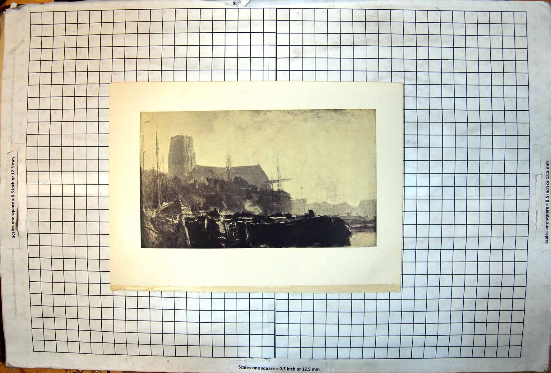 Old Dordrecht Holland Cathedral Buildings Harbour Sailing Ships 1899 Victorian