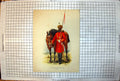 Old Print Governor-General'S Body Guard Calcutta Red Uniform Turban C1889 19th