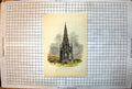 Antique Old Print Scott'S Monument Princes Street Edinburgh HD Smith Colour