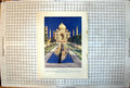 Old Print Taj Mahal GP Carruthers Classic View Across Water Marble Colour