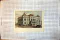 Antique Old Print The New Town Hall Nottingham Exterior View Horses Carriages