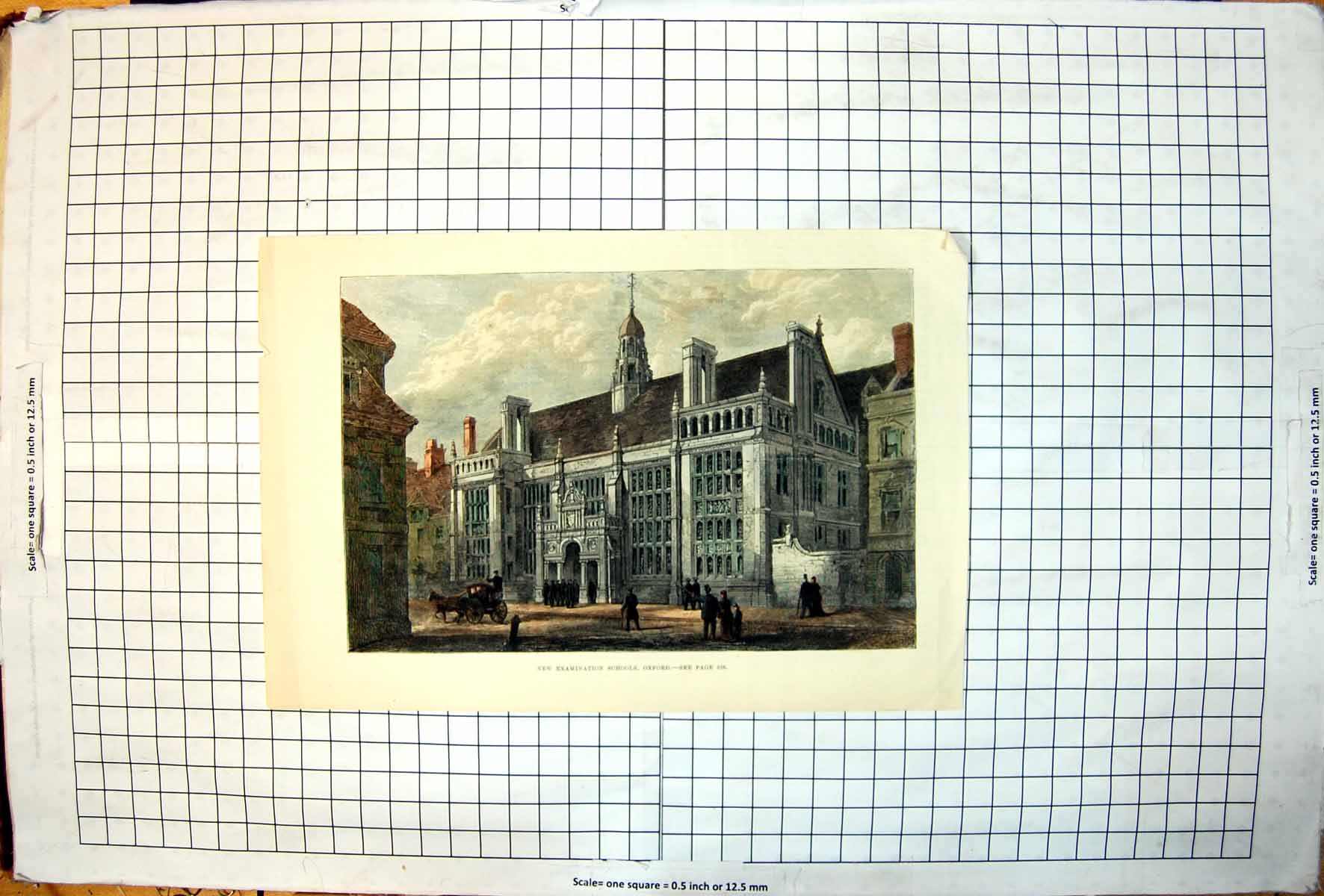 Old New Examination Schools Oxford Tall Imposing Building Arched Door