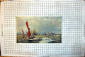 Old Antique Print Comnace Sea Power WL Wyllie Sail Boats Ships Steamboats