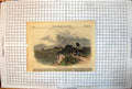 Old Antique Print Margate From Sketch Cliff Top Promenaders Bay Town 1851 19th