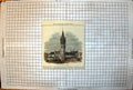 Old Antique Print New Covered Market Darlington Clock Tower Horses Carts