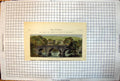 Antique Print Bridge Chatsworth Park House Beyond Gardens Trees River 1872 19th