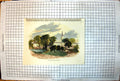 Antique Print Wilsford Sketched From Railway Church Buildings Houses Trees