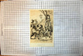 Antique Old Print African Magicians Faces Painted Feather Headdresses Birds