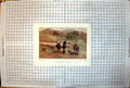 Antique Print New Zealand Sheep Station Scene Horses Dogs Rounding Up 1928 20th