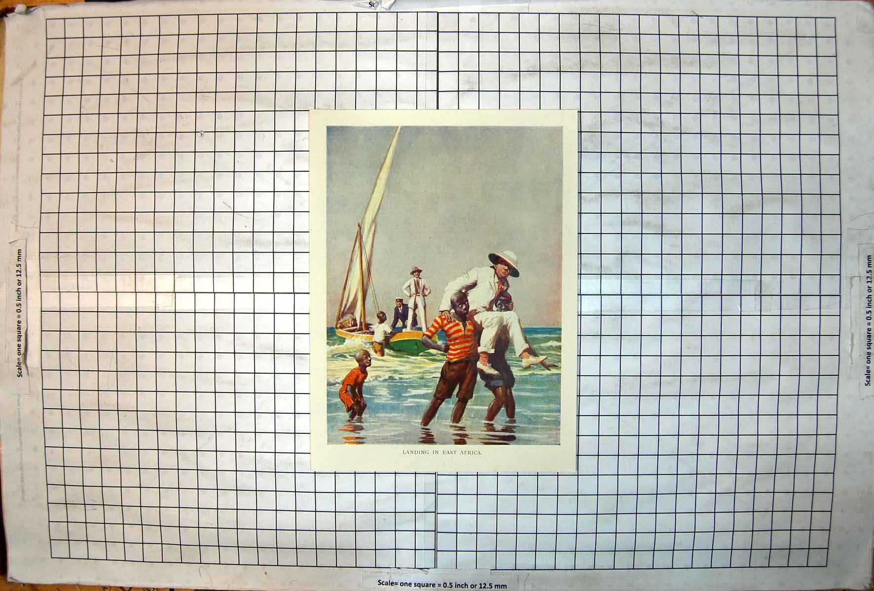 Old Landing In East Africa Humorous Expression White Man Carried 1915 20th