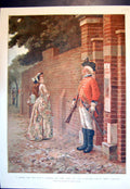 Old Antique Print Sier Admiring Woman Daniel Porter Looked Upon Her 1896 19th