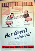 Antique Old Print Advert Hot Bovril Shelter Comfort Always Keep In House 1941