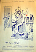 Antique Print Ever Tasted Oxo Santa Delivering Toys Children Oxo Sack 1940 20th