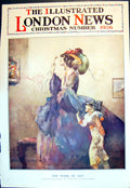 Old Work Art Painting Flower Piece Charles Robinson Woman Child 1936 20th