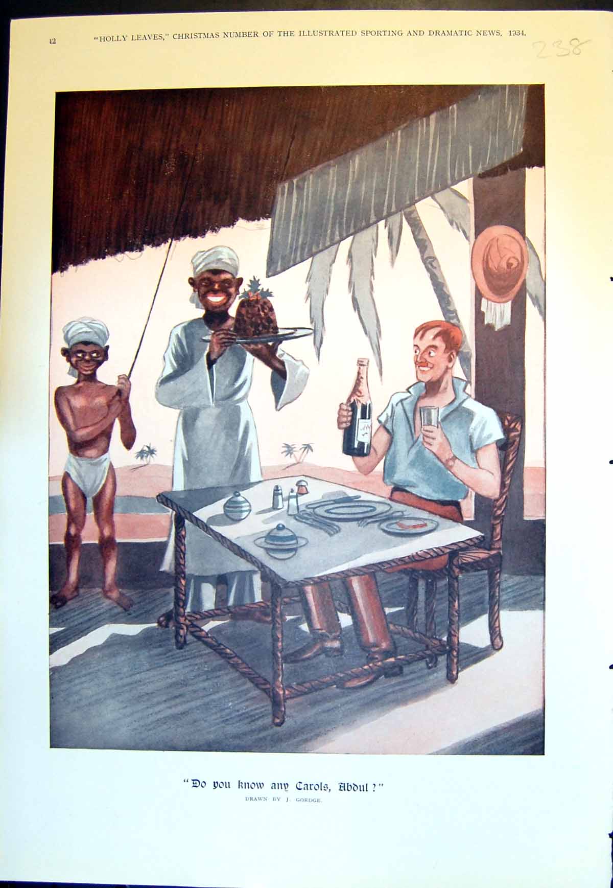 Old Print Do You Know Any Carols Abdul Gordge Thrills Birdie Cabaret 1934 20th