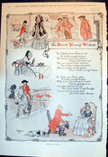 Original Old Vintage Print Brisk Young Widow H Brock Chaos Hunt Hewitt 1939