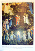 Old Vintage Print Dance Angels Alinari Firenze Faerie Queene Spenser 1953 20th