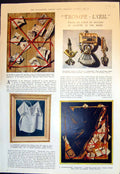 Old Trompe L'Oeil Painters Trick Eye Letter Rack Palette Peintre 1938 20th