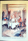 Antique Old Print Preferential Treatment Anything Goes Un Dickens Party 1936