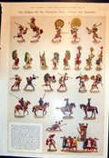 Antique Print Toy Tin Siers Christmas Spaniards Napoleons Wellingtons 1934 20th