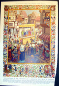 Old Beginnings Christmas Play Mediaeval Craft Play Village Green 1935 20th