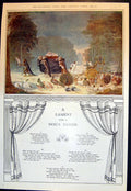 Old Print Lament Dogs Demise C Byles St Giles Protecting Hunted Hind 1935 20th