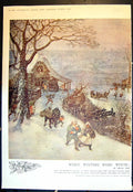Old When Winters Were White Village Snow Winter Norfolk 1936Pages 20th