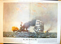 Antique Old Print Her First Breath War Incident Battle Falkland Islands 1937