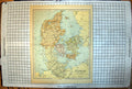Antique Old Print Denmark Sleswig And Holstein Map Hadersleben Funen Holbeks