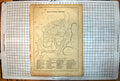 Antique Old Print Plan Modern Jerusalem Akra Bezetha Moriah Zion Annotated